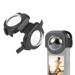 PULUZ �����Y�L���b�v Insta360 X4 ���w�K���X �J���������Y�K�[�h �ی�P�[�X �J�o�[ �܂�~�� �����h�~ �h�� �A�N�V���� �J���� �A�N�Z�T���[