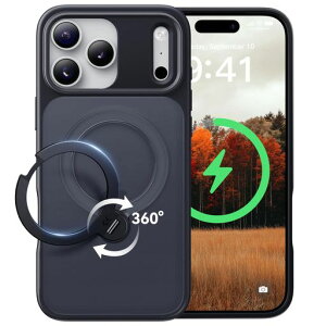 �y2026�ō�����&��_360�x��]�zCASEKOO iPhone 17 Pro Max �p �P�[�X MagSafe�Ή� �ČRMIL�K�i 360°�S�����ϏՌ� �y���c�����E�p�x���R�����z�ő�25W�}���[�d�Ή� �w��h�~/�}�b�g�d�グ/���ϖh�~/���c