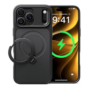 CASEKOO iPhone 18Pro Max/17 Pro Max �p �P�[�X�y2026�ō�����&��_360�x��]�z��_360�x��]�z MagSafe�Ή� �ČRMIL�K�i 360°�S�����ϏՌ� �ő�25W�}���[�d�Ή�