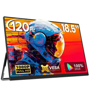 18.5�C���`120Hz���o�C�����j�^�[Newsoul�|�[�^�u���f�B�X�v���C�Q�[�~���O���j�^�[FHD1080P100%SRGBVESA�Ή������X�s�[�J�[����TYPE-C/HDMI�ڑ��T�u���j�^�[�����^�у��j�^�[