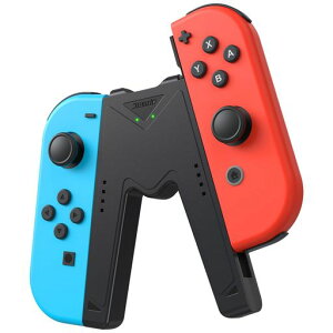 Switch Joycon �[�d�O���b�v Nintendo Switch & OLED ���f���Ή� V �^ �W���C�R�� �R���g���[���[�[�d�� �C���W�P�[�^�[�t�� (Black)