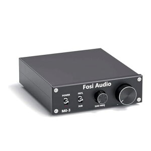 Fosi Audio M03 �T�u�E�[�t�@�[�A���v 200W TPA3255D2 �~�j�X�e���I�p���[�I�[�f�B�I�A���v HI-FI���^ �f�W�^���v�����C�� �N���XD ���V�[�o�[�x�[�X�p�b�V�u�X�s�[�J�[������ �ƒ�p
