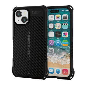 �G���R��iPhone15�P�[�XZEROSHOCK�ϏՌ��Ռ��z���l�p�_���p�[�O���b�v�f�U�C���X�g���b�v�z�[���t���u���b�NPMWA23AZEROGBK