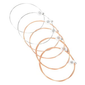 Totorityストリング6本ギター弦セットフォークギター用のギター弦ギターの金属弦ギターの弦楽器アコースティックギターの弦フォークギター用の弦フォークギターの弦DIYギター弦