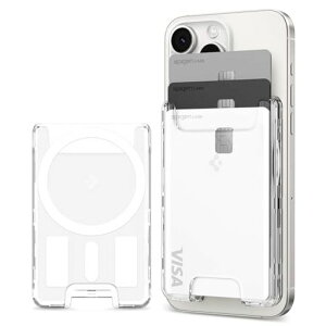 [Spigen]MagSafe�Ή��J�[�h�P�[�X3������iPhone17e/17/16/15/14/13/12�V���[�YPixel10a�}�O�l�b�g�X�}�z�J�[�h�P�[�X��ʌnIC�J�[�h����~�߃O���b�v