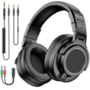 New Bee ���j�^�[�w�b�h�z�� �L�� 50mm�h���C�o�[ ���^ �܂肽���� �n�C���]�w�b�h�t�H�� ���E�� 3.5mm/6.35mm/2in1�ϊ��P�[�u���t DTM DJ ��^ �y����K ���y�ӏ� ���R�[�f�B���O �~�L�V���O �Q�c