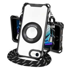 EasEasyiPhoneSE3�P�[�XiPhoneSE2�P�[�X���|����|��Magsafe�Ή��Ռ��z��iPhone8/iPhone7�Ή��΂߂����J�o�[�V�����_�[�X�g���b�v�t���A�C�t�H��se��O�����2����J�o�[���C