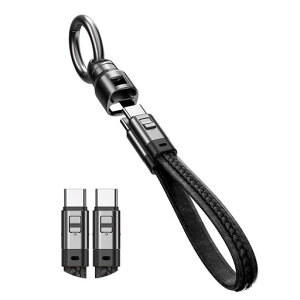 GLOWZEN usb c �P�[�u�� �Z�� type-c 22CM 240W �}���[�d�X�g���b�v Type-C�P�[�u��, �ړ��[�d �g�ѐ��ƌ�������(�u���b�N)