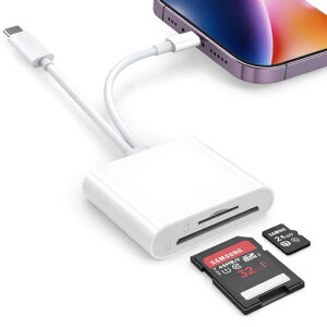 SD�J�[�h���[�_�[�y2025�V�o��z2in1i-Phone/Type-cTFSDmicroSD�ϊ��A�_�v�^USB3.0�o���������`��SD/TF�ϊ��A�_�v�^�ő�1TB�Ή��ʐ^/����/�f�[�^�ۑ�OTG�@�\�ݒ�s�v