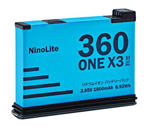 NinoLite(NinoLite) Insta360X3 �Ή� �o�b�e���[ 1800mAh�y���e�ʍ��z�y���{�d�C�@PSE����i�z�y�����[�d��Ή��z