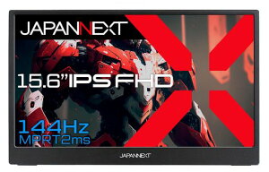 JAPANNEXT 15.6�C���` ���o�C�����j�^�[ IPS �p�l�� �t��HD 1920x1080�𑜓x (Type C/PC�Ή�/�X�s�[�J�[���� / sRGB66% / �����) JN-MD-156i144FHDR