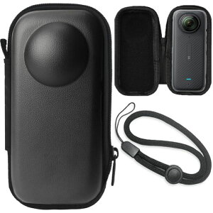 FitStill�|�[�^�u�����[�P�[�X Insta360 X5/X4 �A�N�V�����J�����p�h���~�j�ی�n�[�h PU �P�[�X�n�[�h�P�[�X���s���[�P�[�XX5/X4�A�N�Z�T���[�h�o�h�H�y��