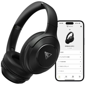 DOQAUS(�h�J�A�X)�w�b�h�z��Bluetooth5.3���C�����X�ő�70���ԘA���Đ�3EQ���[�h�L���������pAAC�Ή��}���`�|�C���g���^�}�C�N�����I�[�o�[�C���[PC�E�X�}�z�E�E�H�[�N�}���Ή��y��slim��LIFE5