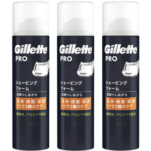 Gillette�W���b�g�y�܂Ƃߔ����zPRO(�v��)�V�F�[�r���O�t�H�[��245gx3�E���J�~�\���j��