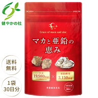マカ 亜鉛 サプリ マカと亜鉛の恵み マカ 19,980mg 亜鉛酵母 3,150mg 男性 女性 妊活 まか あえん 健やか…