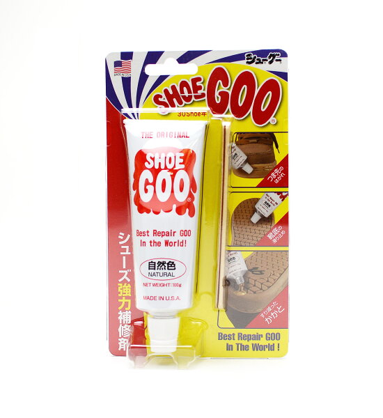 シューグー(Shoe Goo)　100ｇ　靴補修材　かかと修理　擦り減り防止　接着剤　シューケア　靴修理