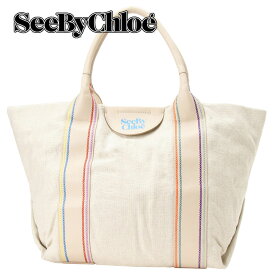 シーバイクロエ SEE BY CHLOE CHS23SSB63C64 24H レティシア トートバッグ セメントベージュ レディース LAETIZIA TOTE BAG