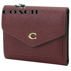 コーチ COACH C2328 B4/WN ウィン 三つ折り財布 スモールウォレット ワインレッド レディース WYN SMALL WALLET