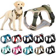 犬 ハーネス AirTag対応 大型犬 中型犬 ペット用ハーネス 反射素材 迷子防止 エアタグケース付き 胴輪 お…