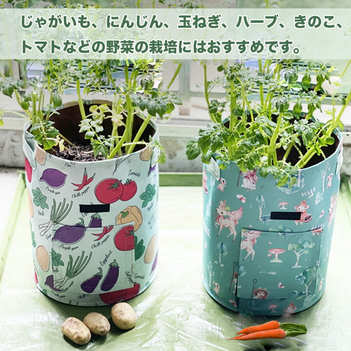 栽培袋 栽培ポット プランター 35x45cm 軽量 水はけ良好 鉢 ガーデニング 家庭菜園 事業用 自由研究 農業 植栽コンテナ 大容量 丈夫 移動が簡単 じゃがいも Tf Ch どしろショップ 通販 ポテト植え付け袋 ジャガイモ植え付け袋トマト植え付けポット Tk Gov Ba