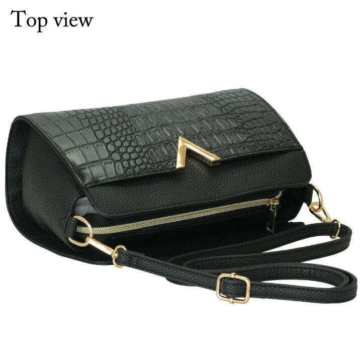 楽天市場 ショルダーバッグ レディース 斜めがけ 大人 小さめ かわいい 大人 斜めがけバッグ V字金具 ショルダーバック 合皮 かばん 黒 合成皮革 バッグ ブラック クロコ パイソン グリーン 本革バッグ通販 ファーストサイト