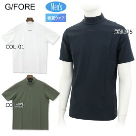 G/FORE (GFORE) ジーフォア073213033 メンズ 半袖 モックネックシャツ ストレッチ ゴルフウェア スポーツウェア 春夏
