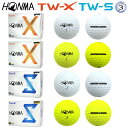 本間ゴルフ(ホンマ/HONMA) 2024 TW-X TW-S ウレタンカバー 3ピース ゴルフ ボール 1ダース (12球入)