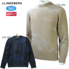 ジェイリンドバーグ J.LINDEBERG 071-17910 メンズ 長袖 セーター ニット クルーネック 秋冬 ゴルフウェア スポーツウェア