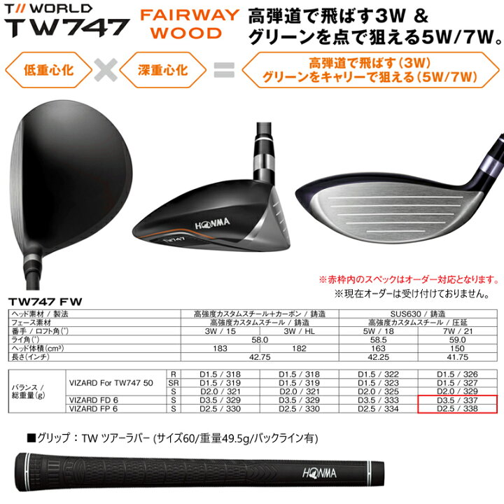 楽天市場】【訳あり】本間ゴルフ(ホンマ/HONMA) ツアーワールド TW747  