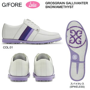G/FORE GFORE W[tHA 073422852 G4LS22EF17 fB[X StV[Y XpCNX RC LADIES GROSGRAIN GALLIVANTER SNOW/AMETHYST
