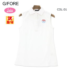 【訳あり】【ネコポス配送可能】G/FORE (GFORE) ジーフォア 073213058 レディース ポロシャツ ノースリーブ ストレッチ ゴルフウェア スポーツウェア 春夏