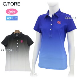 【ネコポス配送可能】G/FORE (GFORE) ジーフォア 073213061 レディース ポロシャツ 半袖 ストレッチ ゴルフウェア スポーツウェア 春夏