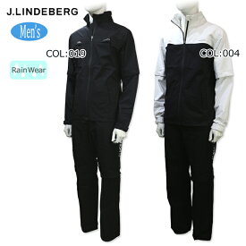 ジェイリンドバーグ J.LINDEBERG 083-76511 レインウェア 上下セット ブルゾン 袖取り外し可能 パンツ 収納袋付き ゴルフウェア スポーツウェア