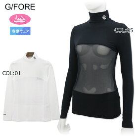 G/FORE (GFORE) ジーフォア 073212066 レディース 長袖 ハイネック インナー メッシュ UVケア 冷却効果 ゴルフウェア スポーツウェア 春夏 夏小物