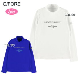 G/FORE (GFORE) ジーフォア 073215055 レディース 長袖 モックネックシャツ ハイネックシャツ UVケア 吸水速乾 ストレッチ ゴルフウェア スポーツウェア 春夏秋