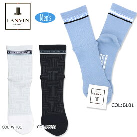 【ネコポス配送可能】 ランバン スポール LANVIN SPORT VMX0017B8 メンズ ソックス 抗菌防臭 ゴルフウェア 春夏秋冬