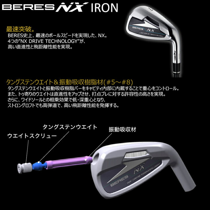 楽天市場】本間ゴルフ(HONMA/ホンマ) 2022 ベレス NX (BERES NX 
