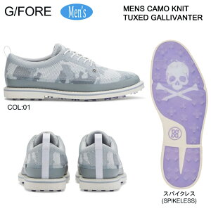 G/FORE GFORE W[tHA 073422801 G4MS22EF10 Y StV[Y XpCNX RC MENS CAMO KNIT TUXED GALLIVANTER SPIKELESS
