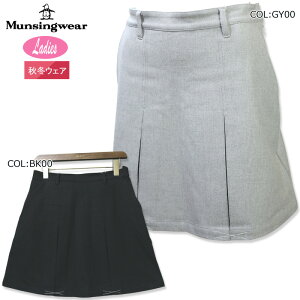 マンシングウェア Munsingwear MGWWJE04 レディース スカート プリーツ ポロシャツ ストレッチ 部分保温 秋冬 ゴルフウェア スポーツウェア