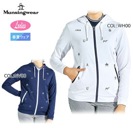 マンシングウェア Munsingwear MG5SSW22L レディース 長袖 パーカー ブルゾン UVカット 吸汗速乾 ストレッチ ゴルフウェア スポーツウェア 春夏秋