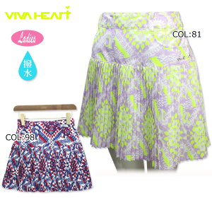 ビバハート VIVA HEART 012-71440 レディース スカート 撥水 プリーツ ゴルフウェア スポーツウェア 春夏