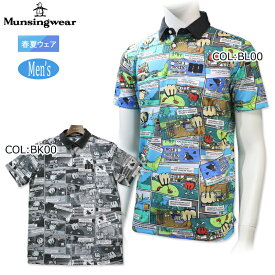 マンシングウェア Munsingwear MEMVJA05 メンズ ポロシャツ 半袖 プルオーバー ゴルフウェア スポーツウェア 春夏