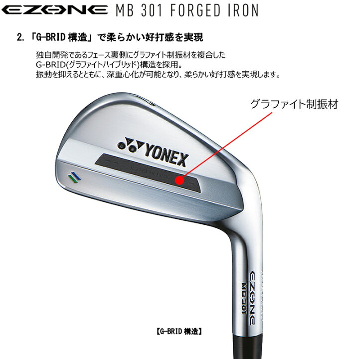 楽天市場】ヨネックス (YONEX) EZONE マッスルバック MB301 フォージド 
