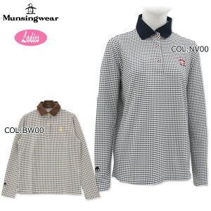 マンシングウェア Munsingwear MGWXJB01XG レディース 長袖ポロシャツ 吸汗速乾 遮熱 UVカット ゴルフウェア スポーツウェア 春夏秋