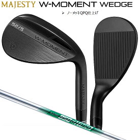 マジェスティ(MAJESTY) W-MOMENT WEDGE (ダブリューモーメント ウェッジ) ノーメッキQPQ仕上げ (ブラック) 右用 N.S.PRO 950GH neo スチールシャフト