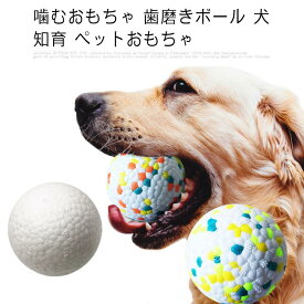 噛むおもちゃ 歯磨きボール 犬 知育 ペットおもちゃ 知育玩具 新型E-TPU 頑丈マックス ストレス解消 運動不足解消 丈夫 耐久性 大型犬 犬遊び用