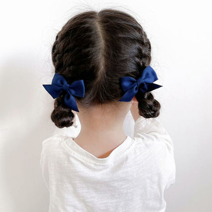 楽天市場】送料無料 ベビー キッズ ヘアクリップ 2個セット×8色 