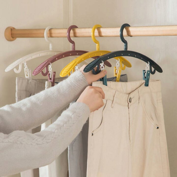 クーポン配布中 2本セット スリム ブラジャー 靴下 スカート 子供用 ピンチハンガー クリップハンガー 下着 ズボン用 ハンガー ピンチ付