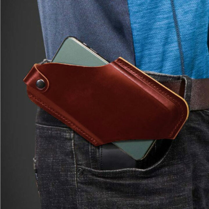 スマホ ポーチ メンズ スマホケース スマートフォン ポーチ ホルスター ハンドメイド ベルト ベルト通し ベルトケース スマートホン オイルレザー 本 革 牛革 ウエストポーチ ベルトループ ベルトポーチ 多機種対応 日本製 ケイクラフツ かばん 鞄 縦型 水平ナイロン