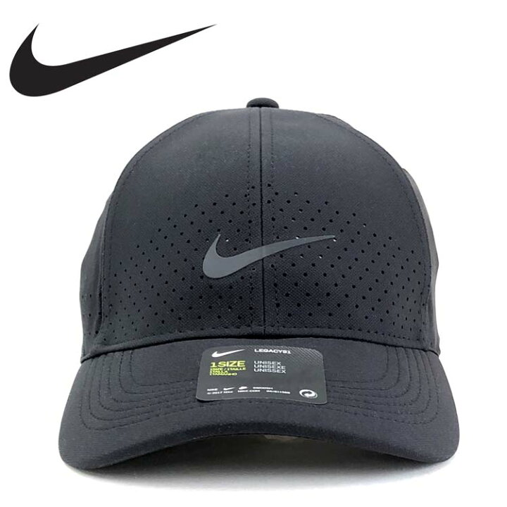 楽天市場 2個目半額セール中 キャップ Nike ナイキ エアロビル レガシー91 ロゴ スポーツ ランニング 散歩 ジョギング ウォーキング スナップバック 黒 ブラック 帽子屋 Bowsial ボウシアル